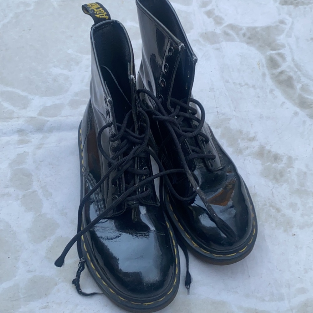 Doc Martens 1460 Boots Womens Size 8 Shoes Black Eye 8 Patent Leather C… - Picture 7 of 8